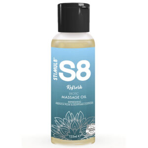 POTENTE - STIMUL8 - S8 REFRESH ÓLEO DE MASSAGEM DE ALGODÃO 125 ML