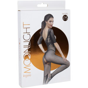 POTENTE - MOONLIGHT - MODELO 5 BODYSTOCKING PRETO TAMANHO ÚNICO