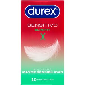 POTENTE - DUREX - SENSITIVO SLIM FIT 10 UNIDADES