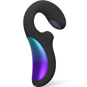 POTENTE - LELO - ENIGMA DUPLO VIBRADOR SÔNICO PONTO G PRETO