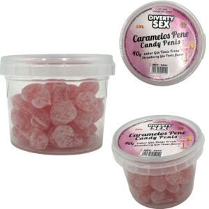 POTENTE - DIABLO PICANTE - 20 BALAS PARA PÊNIS COM SABOR DE GIN & TÔNICA