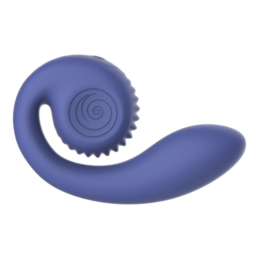 POTENTE - SNAIL VIBE - GIZI LITE VIBRADOR DUPLO ROXO PARA PONTO G E CLITOR