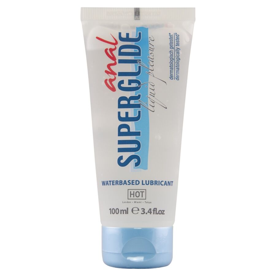 POTENTE - HOT - ANAL SUPERGLIDE LUBRIFICANTE LÍQUIDO PARA PRAZER ANAL 100 ML