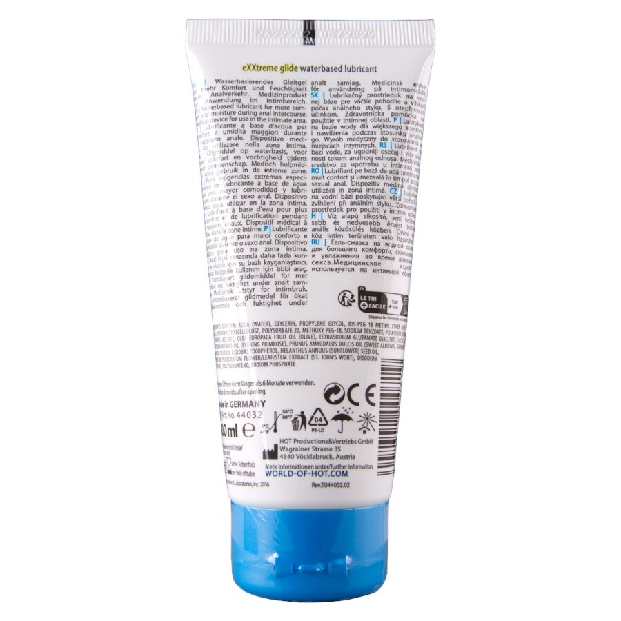HOT - EXXTREME GLIDE LUBRIFICANTE À BASE DE ÁGUA + ÓLEO CONFORT A+ 100 ML - Image 2