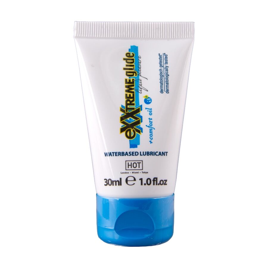 POTENTE - HOT - EXXTREME GLIDE LUBRIFICANTE À BASE DE ÁGUA + ÓLEO CONFORTANTE A+ 30 ML