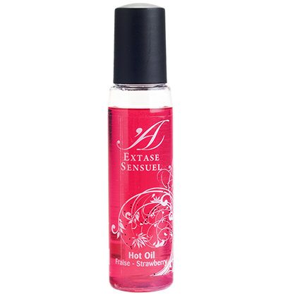 POTENTE - EXTASE SENSUAL - ÓLEO ESTIMULANTE DE MORANGO CALOR VIAGEM 35 ML