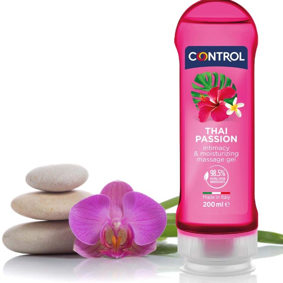 POTENTE - CONTROL - 2 EN 1 MASSAGEM & PRAZER TAILANDÊS PAIXO 200 ML