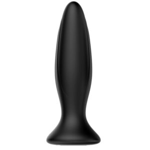 POTENTE - MR PLAY - PLUG ANAL VIBRADOR PRETO RECARREGVEL