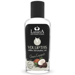 POTENTE - INTIMATELINE LUXURIA - VOLUPTAS GEL DE MASSAGEM COMESTÍVEL EFEITO AQUECEDOR - COCO E CREME 100 ML