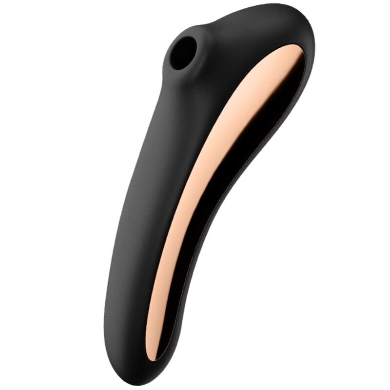 POTENTE - SATISFYER - VIBRADOR DE PULSO DE AR DUAL KISS PRETO
