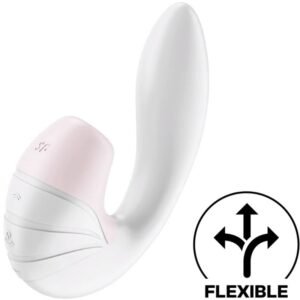 POTENTE - SATISFYER - ESTIMULADOR DE PULSO DE AR SUPERNOVA E VIBRAO BRANCO