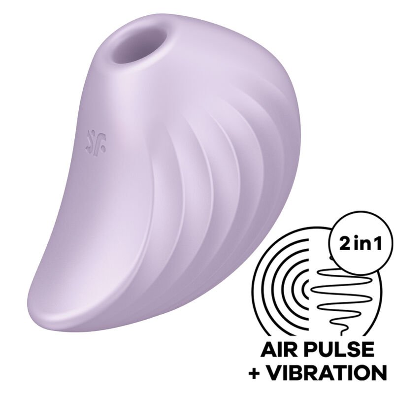 POTENTE - SATISFYER - ESTIMULADOR E VIBRADOR DE PULSO DE AR PEARL DIVER VIOLETA