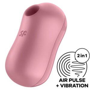 POTENTE - SATISFYER - ESTIMULADOR E VIBRADOR DE PULSO DE AR COTTON CANDY ROSA