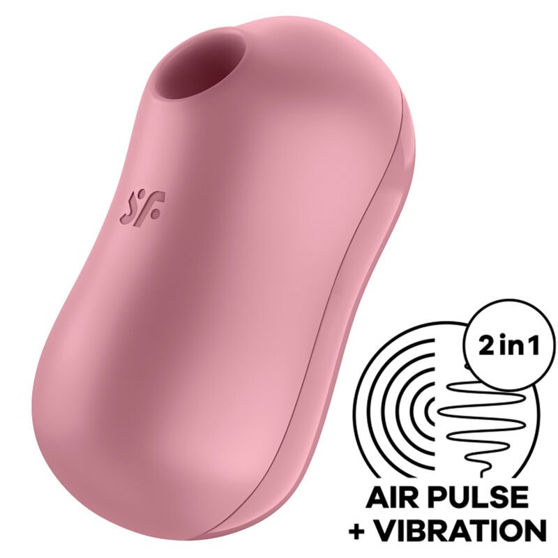 POTENTE - SATISFYER - ESTIMULADOR E VIBRADOR DE PULSO DE AR COTTON CANDY ROSA