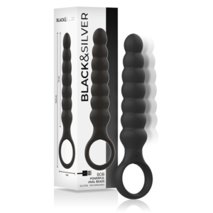 POTENTE - BLACK&SILVER - DILADOR ANAL DE SILICONE BOB PODEROSO