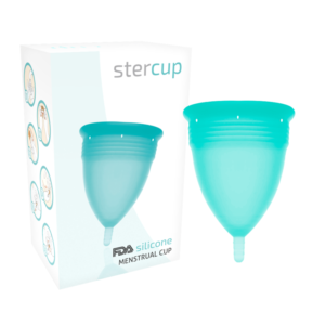 POTENTE - STERCUP - COPO MENSTRUAL DE SILICONE FDA AQUAMARINE - TAMANHO L