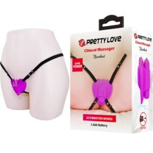 POTENTE - PRETTY LOVE - HEARTBEAT CLITORIS MASSAGER 10 MODOS DE VIBRAO ROXO
