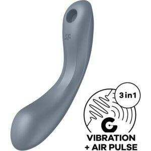 POTENTE - SATISFYER - CURVE TRINITY 1 AIR PULSE VIBRATION GREY