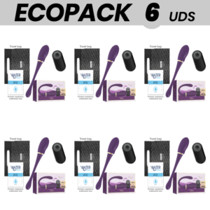 POTENTE - ECOPACK 6 UNIDADES - TREASUREMERLIN DOUBLE COUPLE VIBRATOR CONTROL REMOTO