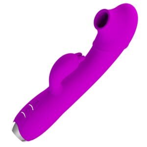 POTENTE - PRETTY LOVE - REGINA VIBRADOR RECARREGÁVEL - GEL DE SUCÇÃO ROXO
