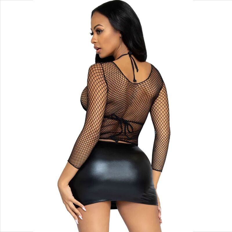 LEG AVENUE - T-SHIRT MANGA COMPRIDA AZUL - Image 6