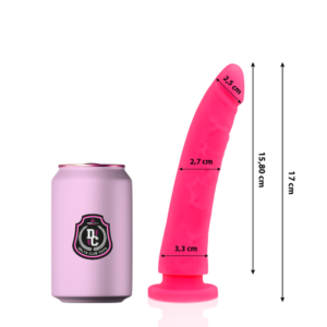 POTENTE - DELTA CLUB - TOYS DILDO MÉDICO ROSA SILICONE 17 CM -O- 3 CM