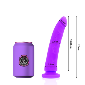 POTENTE - DELTA CLUB - TOYS LILAC DILDO MEDICAL SILICONE 17 CM -O- 3 CM
