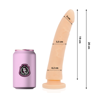 POTENTE - DELTA CLUB - TOYS DILDO MÉDICO NATURAL SILICONE 20 CM -O- 4 CM