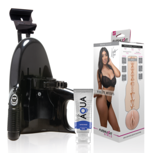POTENTE - FLESHLIGHT - VIOLET MYERS WAIFU + LANÇAMENTO UNIVERSAL + LUBRIFICANTE AQUA QUALITY 50 ML