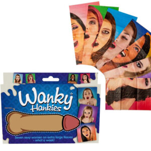 POTENTE - SPENCER & FLEETWOOD - WANKY HANKIES 7 LENÇOS EXTRA GRANDES PARA MULHERES
