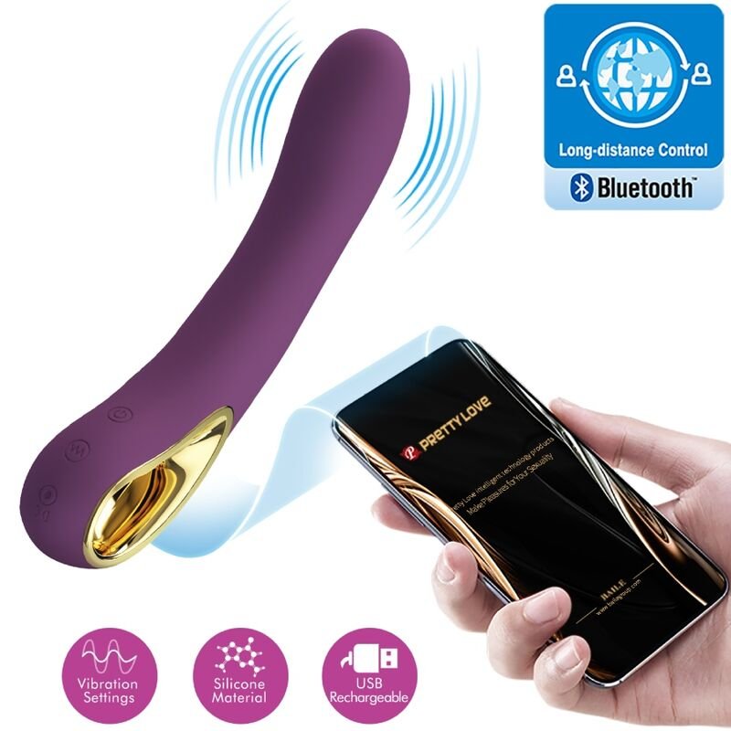 POTENTE - PRETTY LOVE - ETHAN VIBRADOR RECARREGVEL ROXO