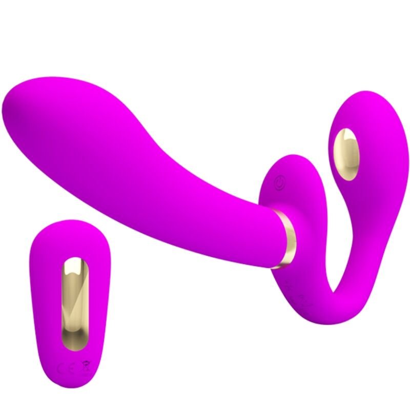 POTENTE - PRETTY LOVE - THUNDERBIRD VIBRADOR DUPLO COM CONTROLE REMOTO ROXO