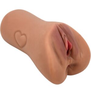 POTENTE - CRAZY BULL - DESIGN DE VAGINA E ÂNUS ESCARLATE COM CARNE DE CORAÇÃO