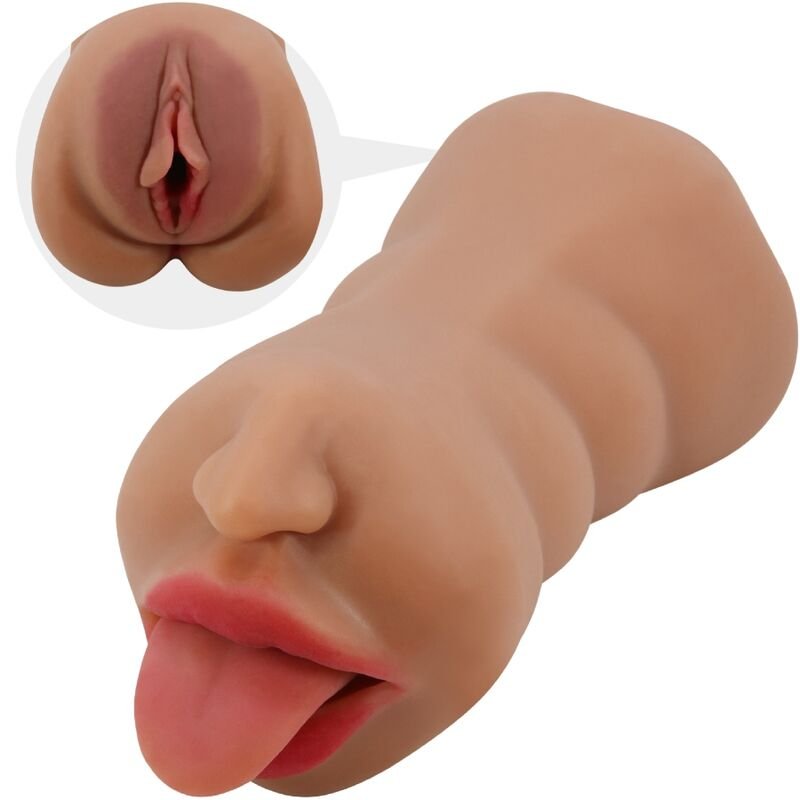 POTENTE - CRAZY BULL - SARAH DUPLO MASTURBADOR BOCA E VAGINA CARNE