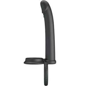 POTENTE - PRETTY LOVE - DILLION ANEL DUPLO DE PÉNIS DUPLO DE DUPLA PENETRAÇÃO PRETO