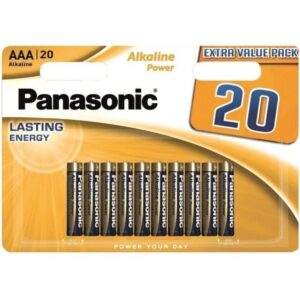 POTENTE - PANASONIC - BATERIA ALCALINA BRONZE AAA LR03 BLISTER*20