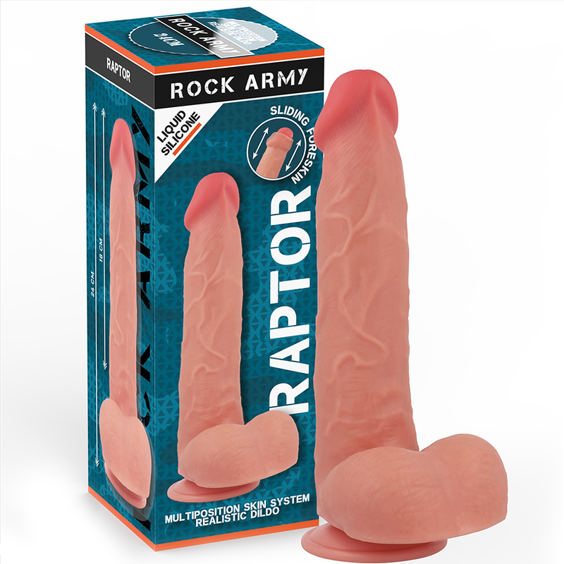POTENTE - ROCKARMY - SILICONE LÍQUIDO RAPTOR 24 CM -O- 4