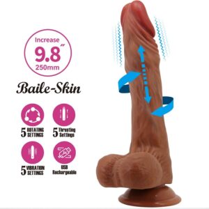 POTENTE - BAILE - CALISTO DILDO REALISTA 24 CM CARNE