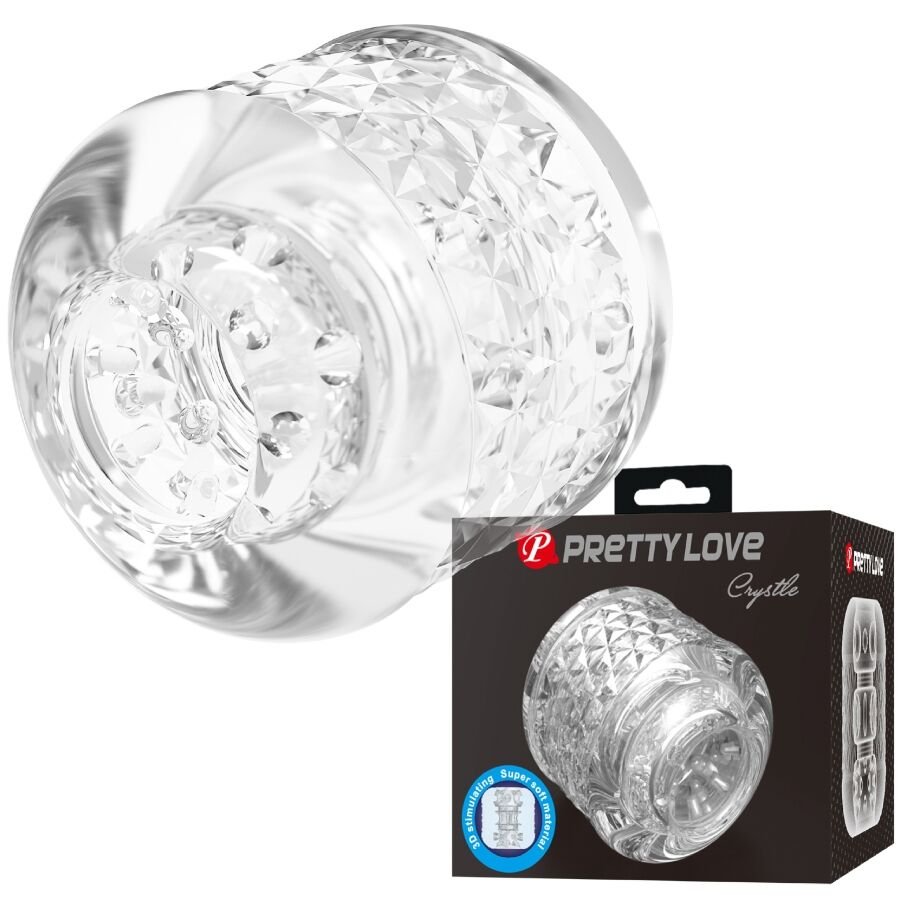POTENTE - PRETTY LOVE - CRYSTLE MASTURBADOR DE ENTRADA DUPLA