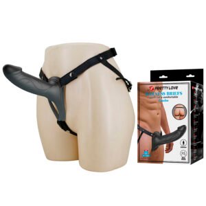 POTENTE - PRETTY LOVE - LANDON BLACK VIBRATING STRAP-ON