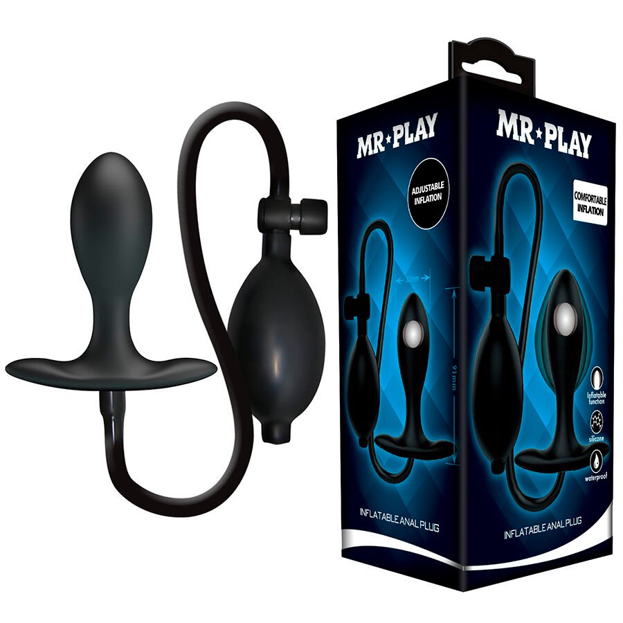 POTENTE - MR PLAY - PLUG ANAL INFLÁVEL AJUSTÁVEL