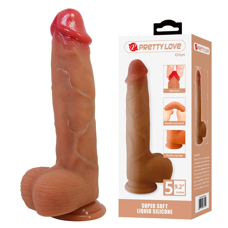 POTENTE - PRETTY LOVE - ORTON DILDO REALISTA COM VENTOSA 23