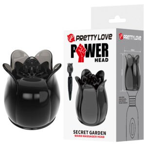 POTENTE - PRETTY LOVE - SECRET GARDEN CABEÇA DE MASSAGEM PRETA