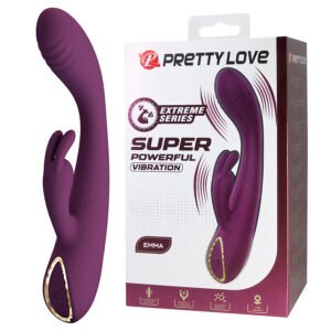 POTENTE - PRETTY LOVE - EMMA VIBRADOR ROXO RABBIT COM ESTIMULADOR