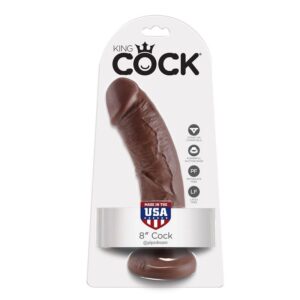 POTENTE - KING COCK - 8 DILDO MARROM 20.3 CM