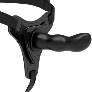 POTENTE - FETISH SUBMISSIVE HARNESS - SILICONE PRETO PONTO G 16 CM