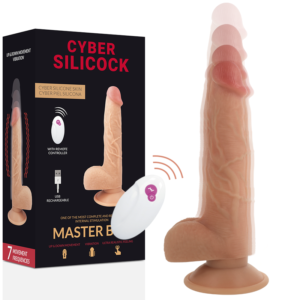 POTENTE - CYBER SILICOCK - CONTROLE REMOTO REALÍSTICO MASTER BEN 23.88 CM -O- 4.3 CM