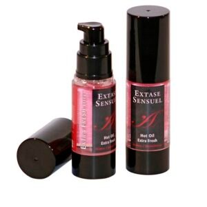 POTENTE - EXTASE SENSUAL - ÓLEO DE MASSAGEM COM EFEITO MORANGO EXTRA FRESCO 30 ML