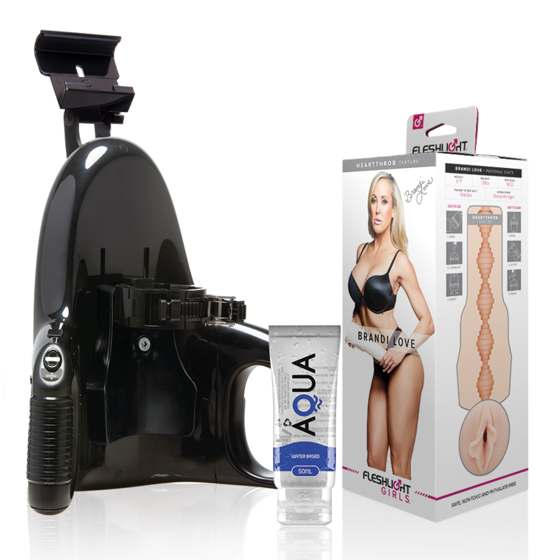POTENTE - FLESHLIGHT - BRANDI LOVE VAGINA + LANÇAMENTO UNIVERSAL + LUBRIFICANTE AQUA QUALITY 50 ML