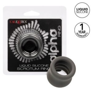 POTENTE - CALEXOTICS - ALPHA ANEL DE ALONGAMENTO SCROTUM PRETO